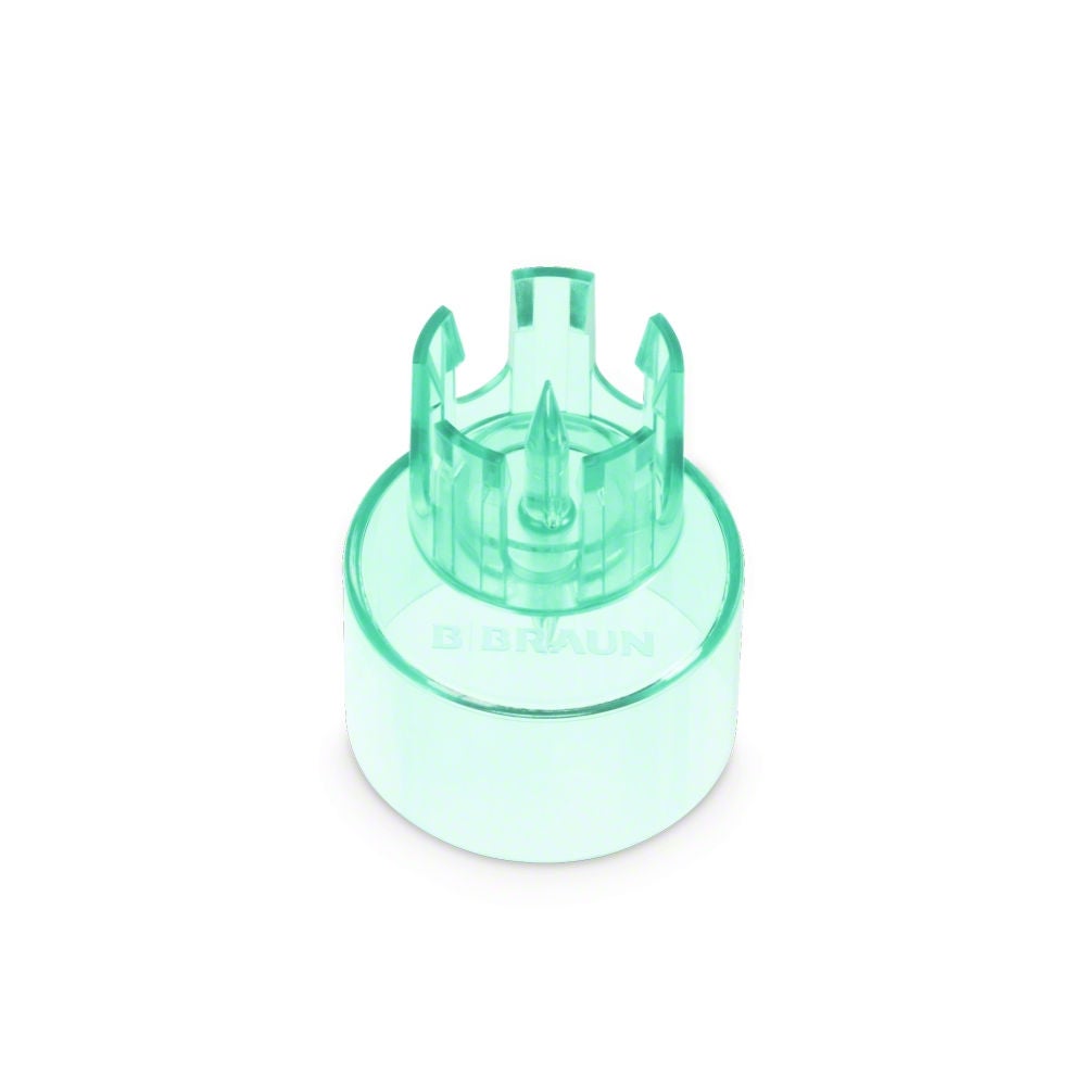 Transferkappe zur Überleitung von Flüssigkeiten zwischen Ecoflac® plus und Injektionsfläschchen. Art.Nr. 16401N