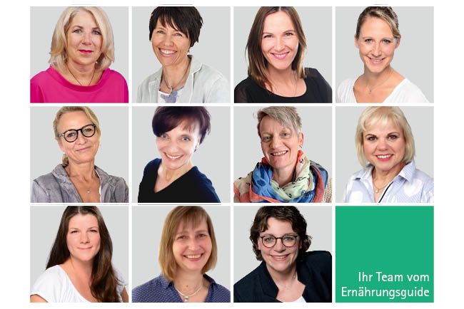 Ernährungstherapie: Collage Team vom Ernährungsguide