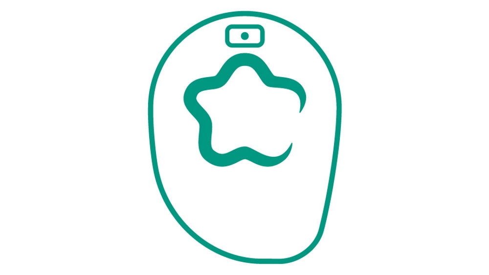 einteiliges Stomasystem grüne Abbildung