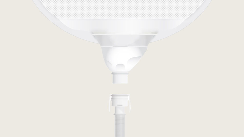 Urinbeutel für die Nacht mit Universal-Verbindungsstück