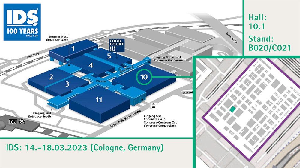 Map of the B. Braun stand at the IDS 2023