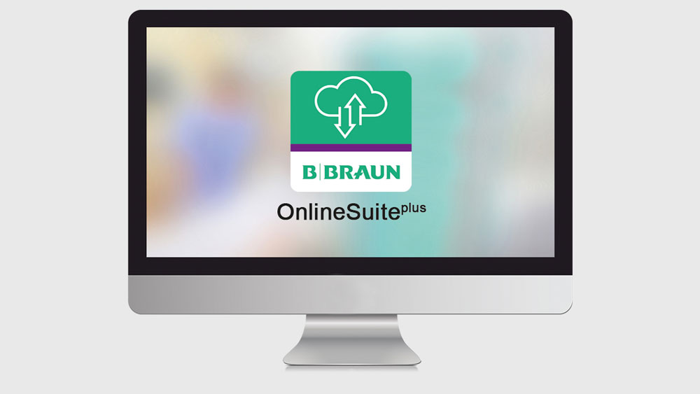 Monitor zeigt OnlineSuiteplus-Logo
