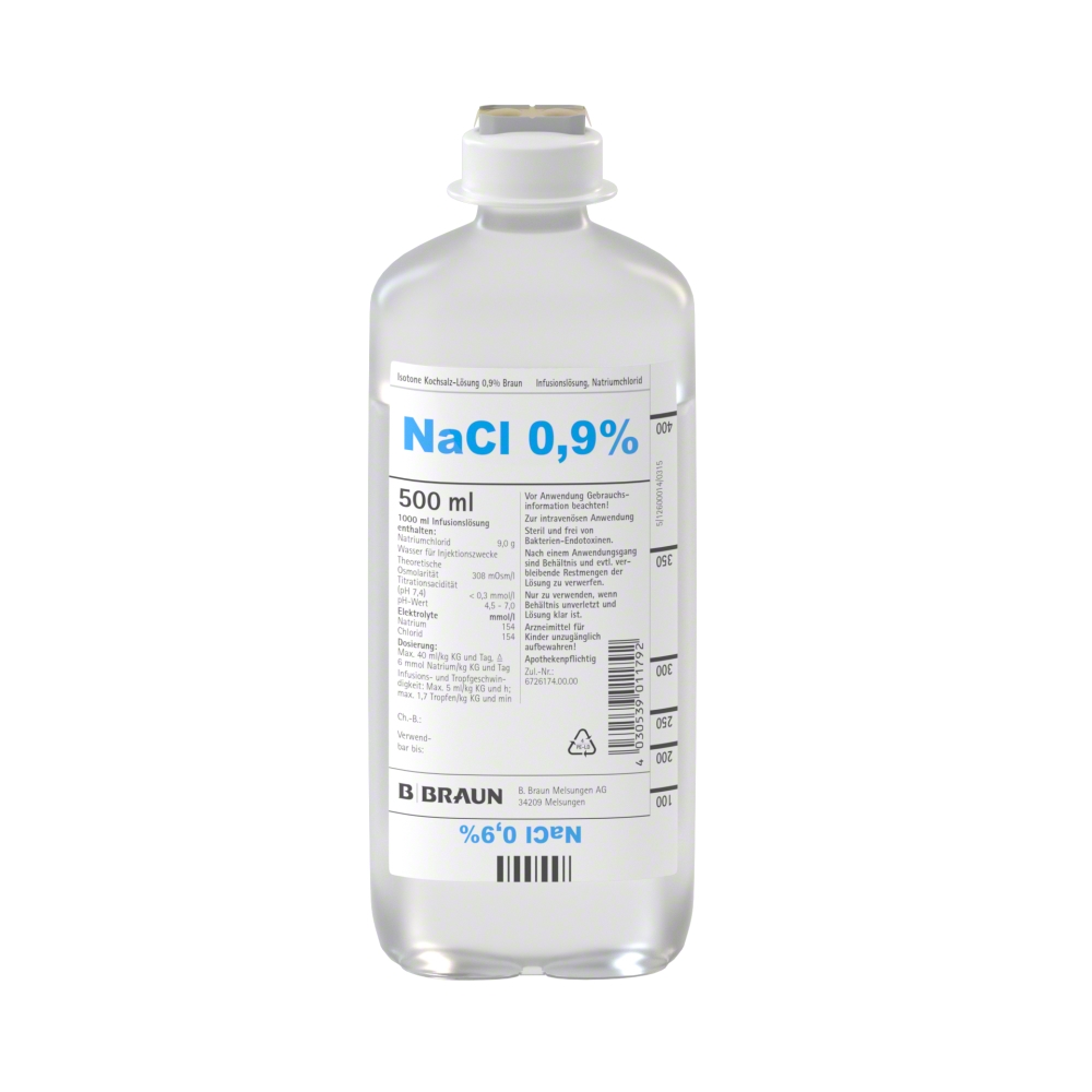 Isotone KochsalzLösung 0,9 Braun Infusionslösung